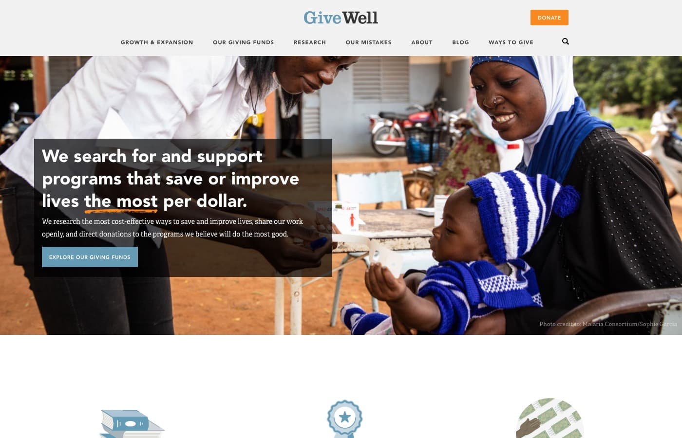 GiveWell, UX100 leader in Non-profit