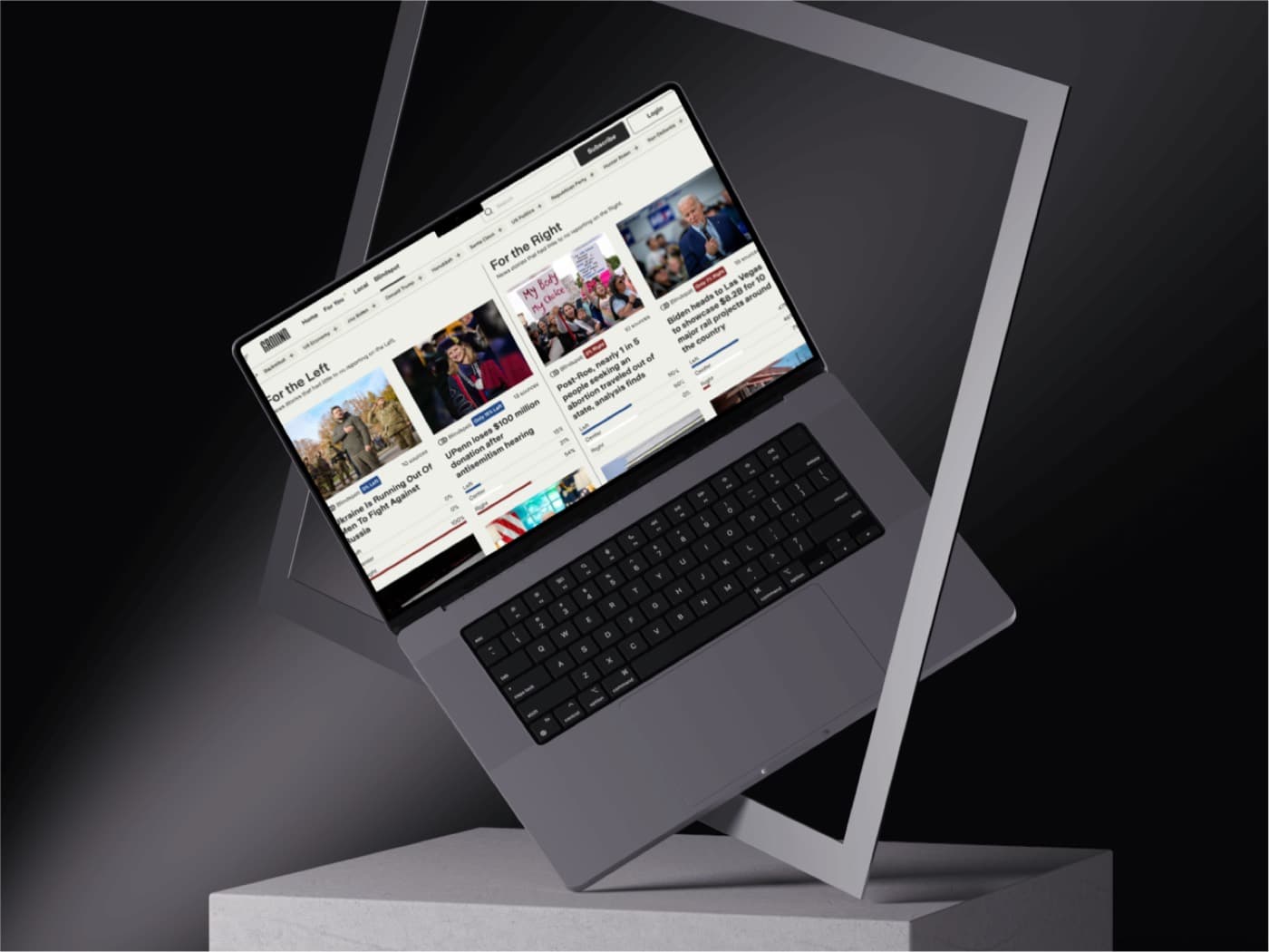 Ground.News, UX100 leader in News