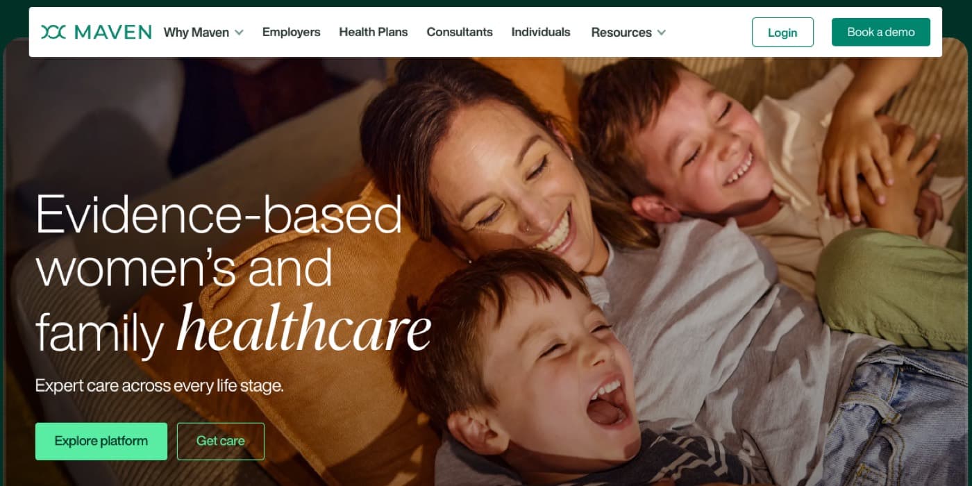 Maven Clinic, UX100 leader in Healthcare